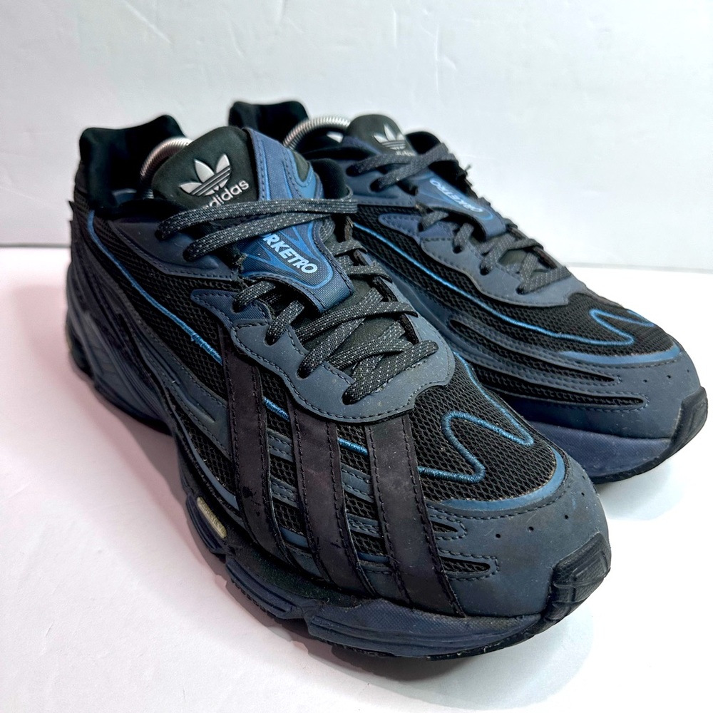 Used Men’s Adidas Orketro Black and Dark Blue Running Shoes